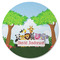 Animals Round Rubber Backed Coaster (Personalized)