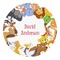 Animals Round Decal (Personalized)