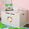 Animals Round Wall Decal on Toy Chest