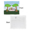 Animals Security Blanket - Front & White Back View