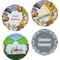 Animals Set of 4 Glass Appetizer / Dessert Plate 8" (Personalized)