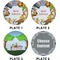 Animals Set of Lunch / Dinner Plates (Approval)