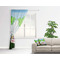 Animals Sheer Curtain With Window and Rod - in Room Matching Pillow
