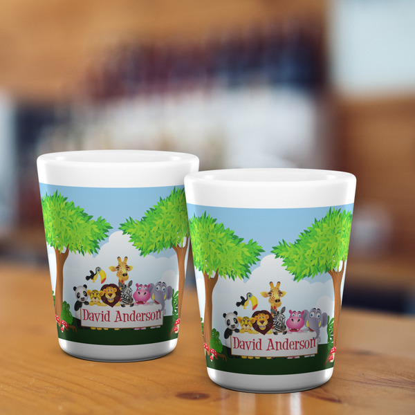 Animals Shot Glass - White - LIFESTYLE