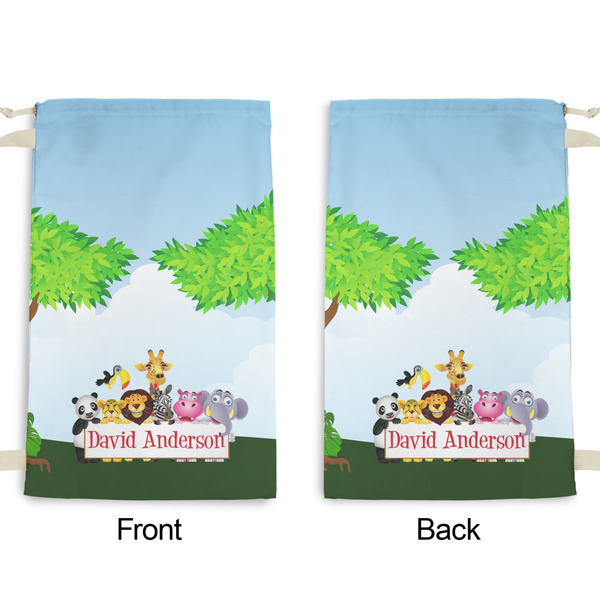Animals Small Laundry Bag - Front & Back View