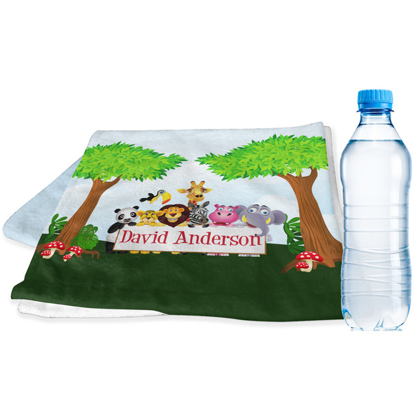 Custom Animals Sports & Fitness Towel w/ Name or Text