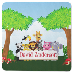 Animals Square Rubber Backed Coaster (Personalized)