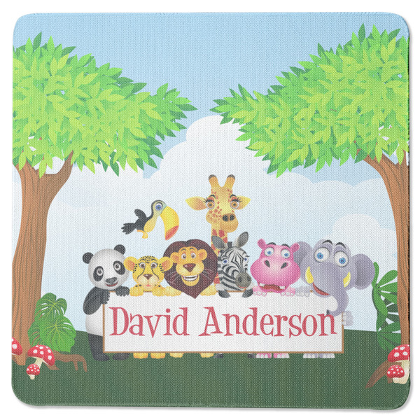 Custom Animals Square Rubber Backed Coaster (Personalized)
