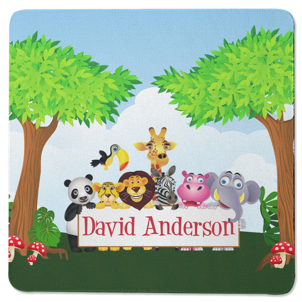 Custom Animals Square Rubber Backed Coaster (Personalized)