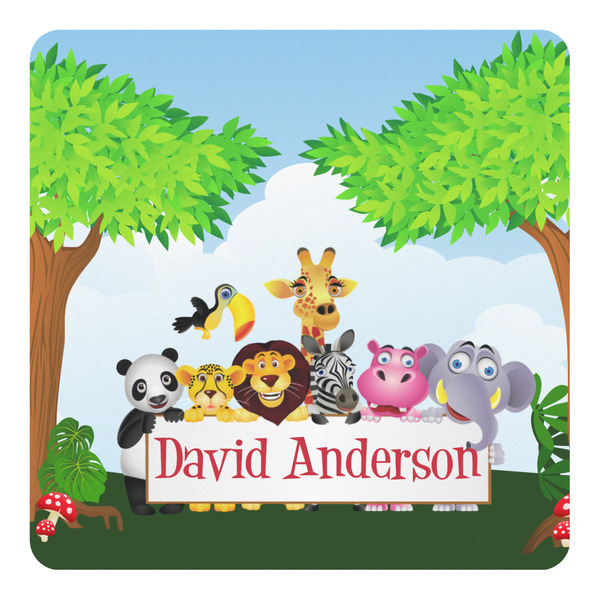 Custom Animals Square Decal - Small w/ Name or Text