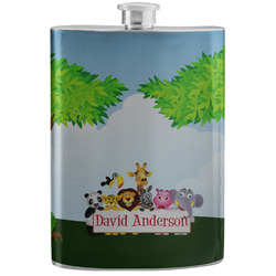 Animals Stainless Steel Flask w/ Name or Text
