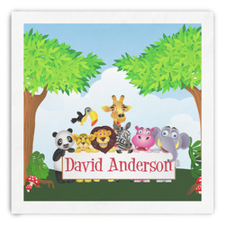 Animals Paper Dinner Napkins (Personalized)