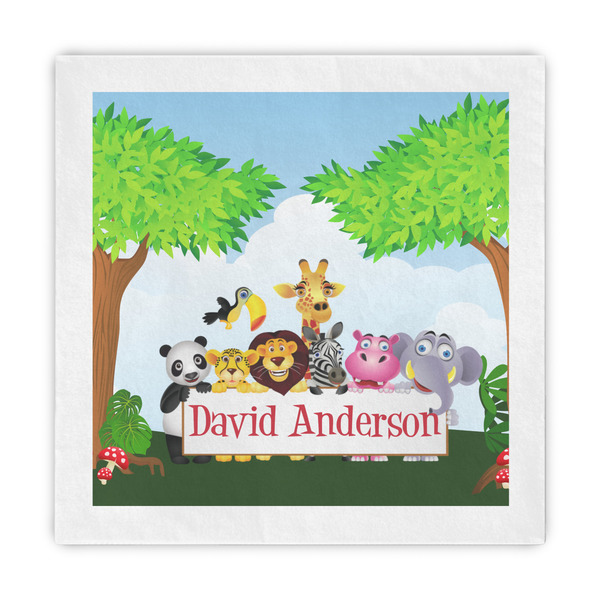 Custom Animals Decorative Paper Napkins (Personalized)