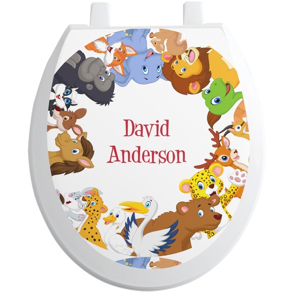 Custom Animals Toilet Seat Decal (Personalized)