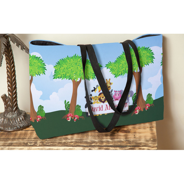 Animals Tote w/Black Handles - Lifestyle View