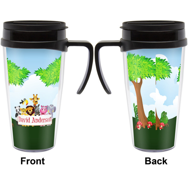 Animals Travel Mug with Black Handle - Approval