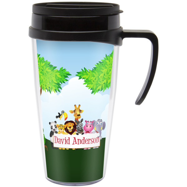 Custom Animals Acrylic Travel Mug with Handle (Personalized)