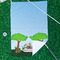 Animals Waffle Weave Golf Towel - In Context
