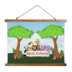 Animals Wall Hanging Tapestry - Wide (Personalized)