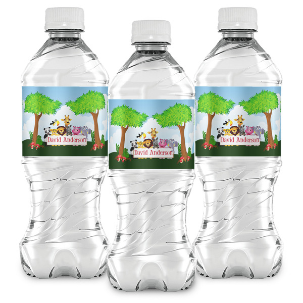 Animals Water Bottle Labels - Front View