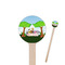 Animals Wooden 6" Stir Stick - Round - Closeup