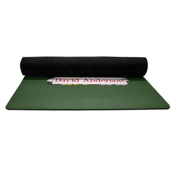 Animals Yoga Mat Rolled up Black Rubber Backing