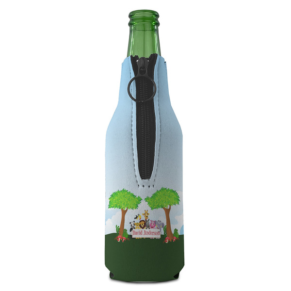 Animals Zipper Bottle Cooler - BACK (bottle)