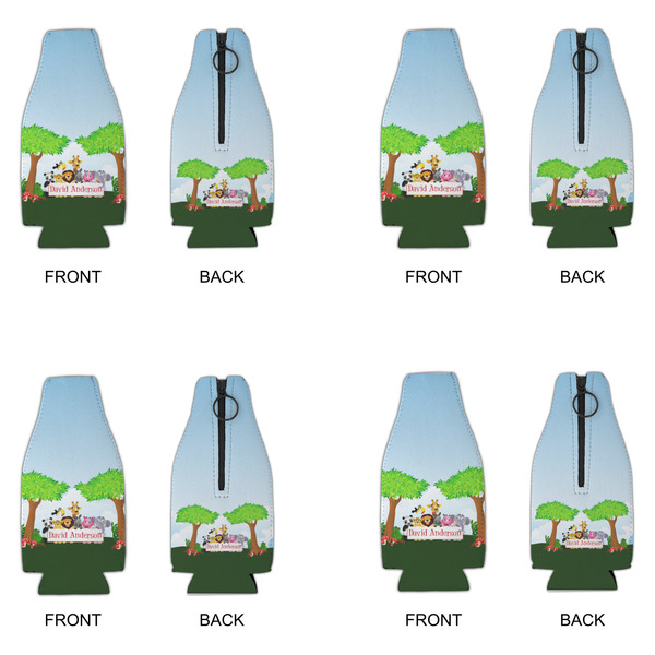 Animals Zipper Bottle Cooler - Set of 4 - APPROVAL