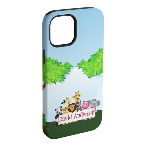 Custom Animals iPhone Case - Rubber Lined (Personalized)