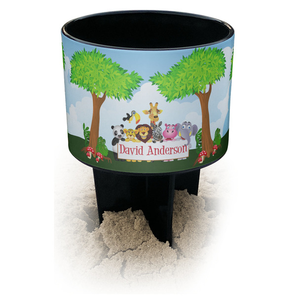 Custom Animals Black Beach Spiker Drink Holder (Personalized)