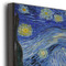 The Starry Night (Van Gogh 1889) 11x14 Wood Print - Closeup
