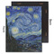 The Starry Night (Van Gogh 1889) 11x14 Wood Print - Front & Back View