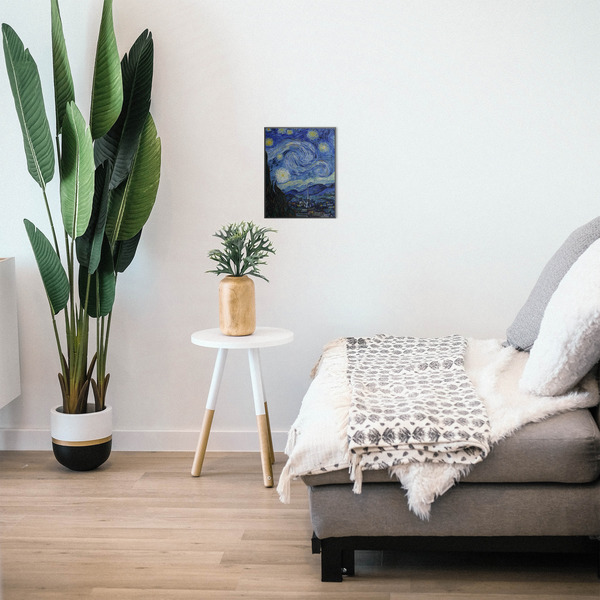 The Starry Night (Van Gogh 1889) 11x14 Wood Print - In Context