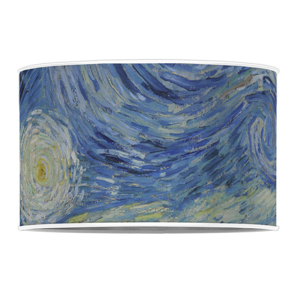 The Starry Night (Van Gogh 1889) 12" Drum Lampshade - FRONT (Poly Film)