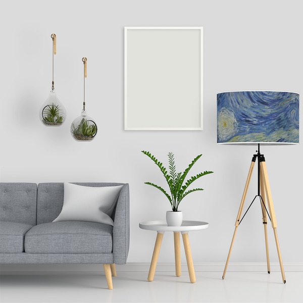 The Starry Night (Van Gogh 1889) 12" Drum Lampshade - LIFESTYLE