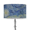 The Starry Night (Van Gogh 1889) 12" Drum Lampshade - ON STAND (Poly Film)