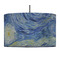 The Starry Night (Van Gogh 1889) 12" Drum Lampshade - PENDANT (Fabric)