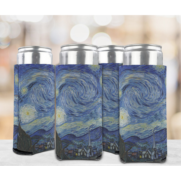 The Starry Night (Van Gogh 1889) 12oz Tall Can Sleeve - Set of 4 - LIFESTYLE