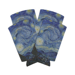 The Starry Night (Van Gogh 1889) Can Cooler (tall 12 oz) - Set of 4