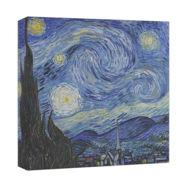 Custom The Starry Night (Van Gogh 1889) Canvas Print - 12x12
