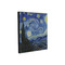 The Starry Night (Van Gogh 1889) 12x12 Wood Print - Angle View