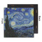 The Starry Night (Van Gogh 1889) 12x12 Wood Print - Front & Back View