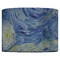 The Starry Night (Van Gogh 1889) 16" Drum Lampshade - FRONT (Fabric)