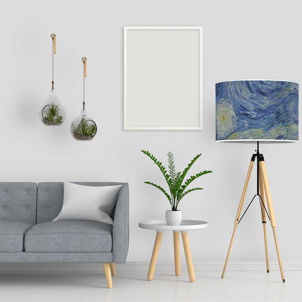 The Starry Night (Van Gogh 1889) 16" Drum Lampshade - LIFESTYLE