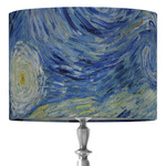 The Starry Night (Van Gogh 1889) 16" Drum Lamp Shade - Fabric