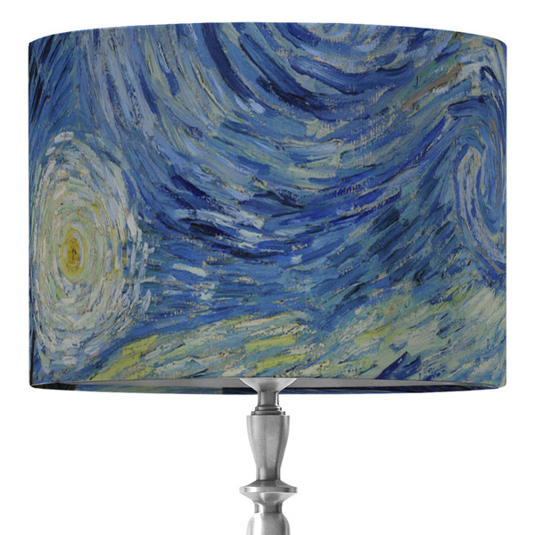 Custom The Starry Night (Van Gogh 1889) 16" Drum Lamp Shade - Fabric