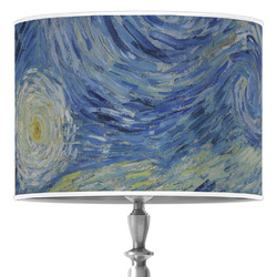 The Starry Night (Van Gogh 1889) 16" Drum Lamp Shade - Poly-film