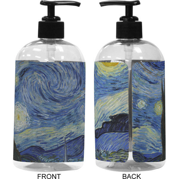 The Starry Night (Van Gogh 1889) 16 oz Plastic Liquid Dispenser (Approval)