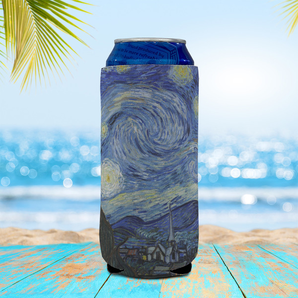 The Starry Night (Van Gogh 1889) 16oz Can Sleeve - LIFESTYLE