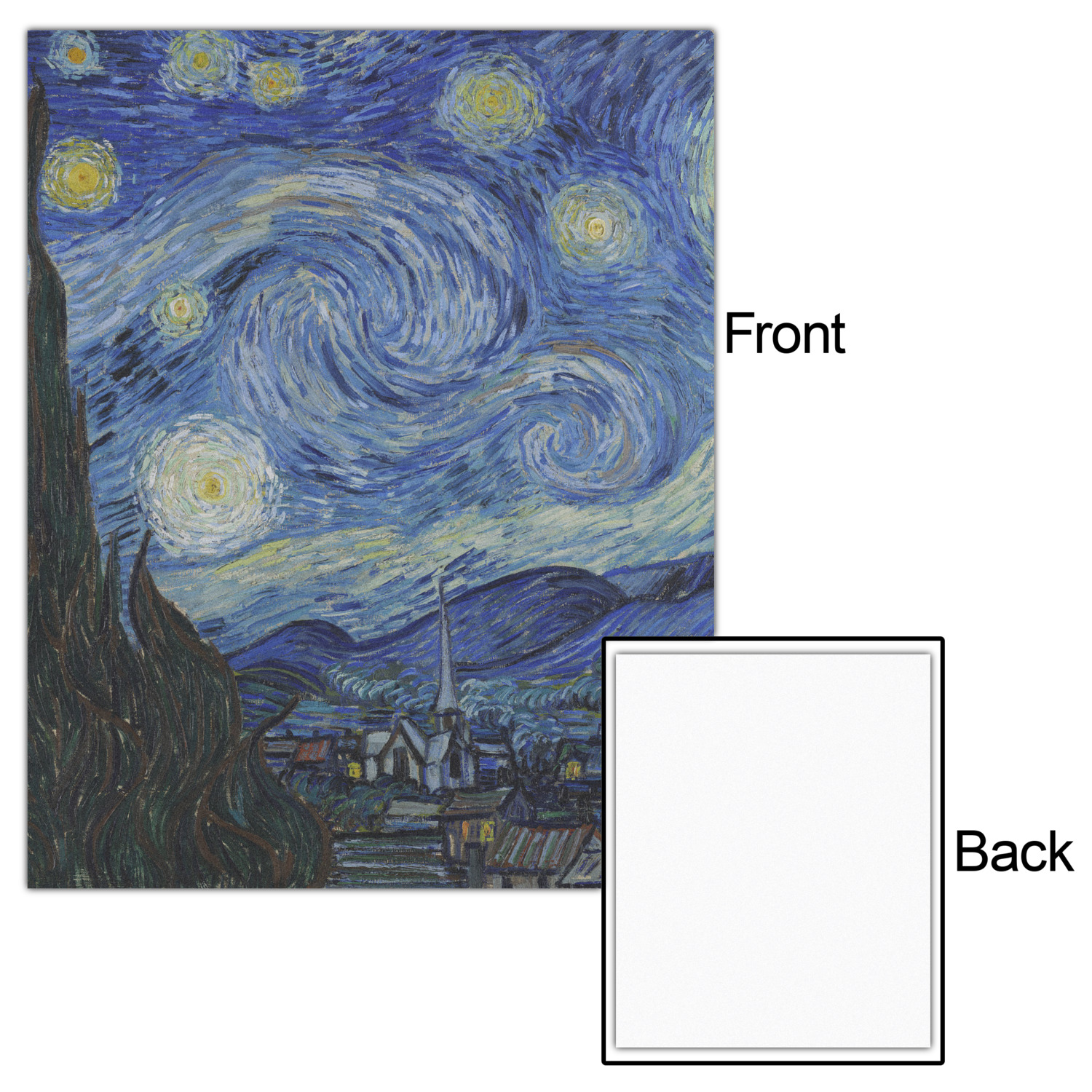 Custom The Starry Night (Van Gogh 1889) Poster - Multiple Sizes